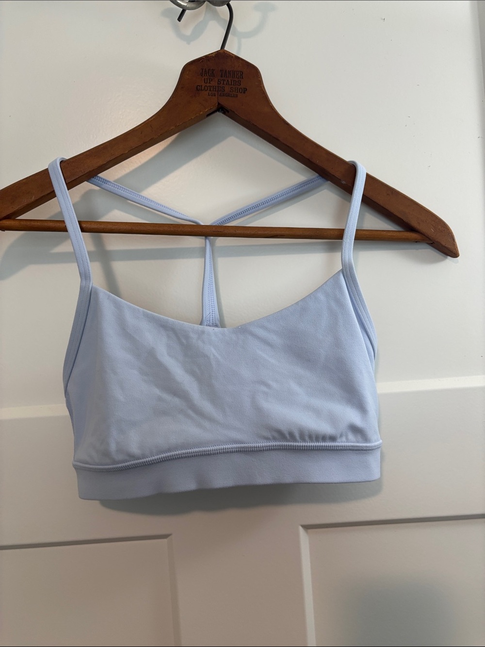 lululemon athletica Flow Y Tempest Blue Strappy Sports Bra
